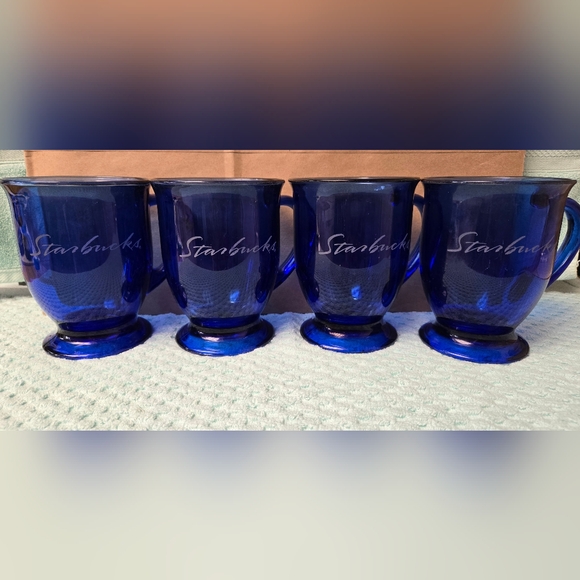 Starbucks Other - Starbucks Blue Coffee Mug Set Of 4